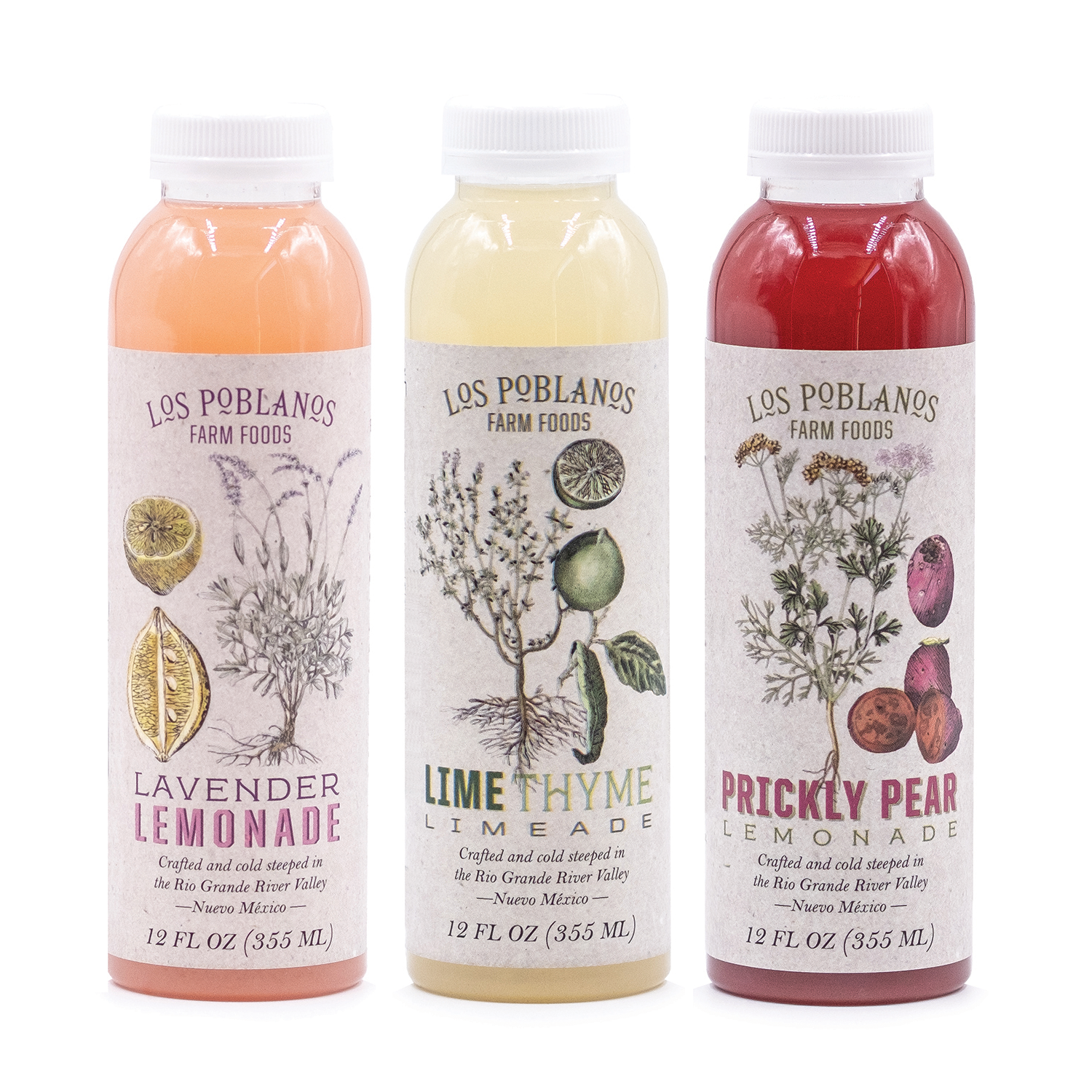 Los Poblanos Lemonade Mixed Case, 6-12oz bottles