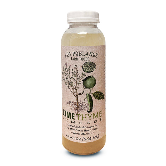 Los Poblanos Lime Thyme Limeade, 6-12oz bottles